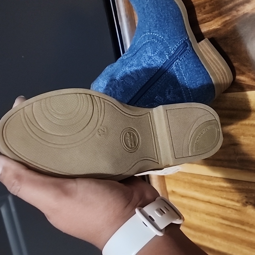NWT Denim Ankle Boots for Girls - Picture 2 of 2